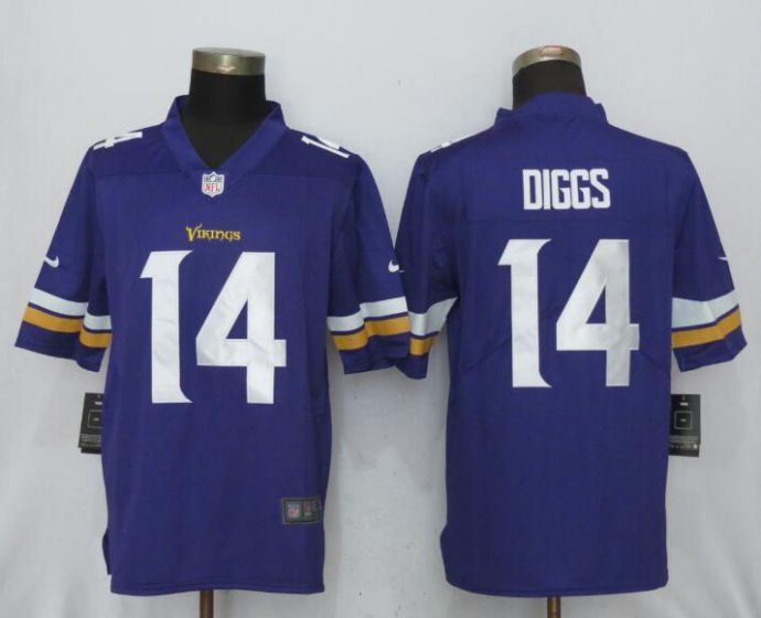 Men NFL NEW Nike Minnesota Vikings #14 Diggs Purple 2017 Vapor Untouchable Limited jersey